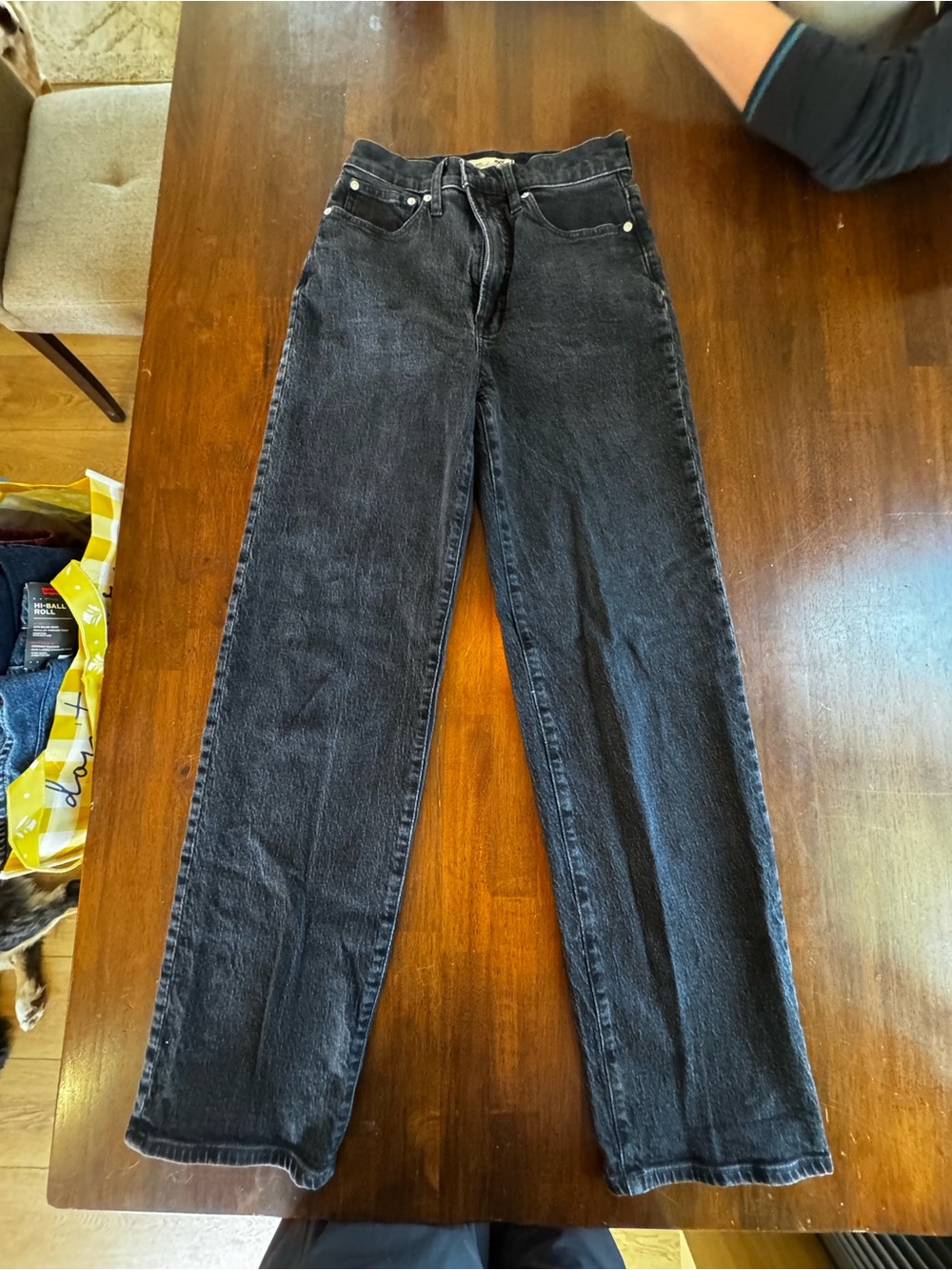 Madewell Black Straight-Leg Women's Jeans